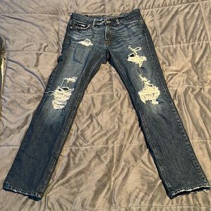Worn about 5 times- Abercrombie & Fitch Slim blue jeans. Size: 30 x 32